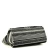 Chanel  Deauville shopping bag  in black and grey canvas - Detail D4 thumbnail
