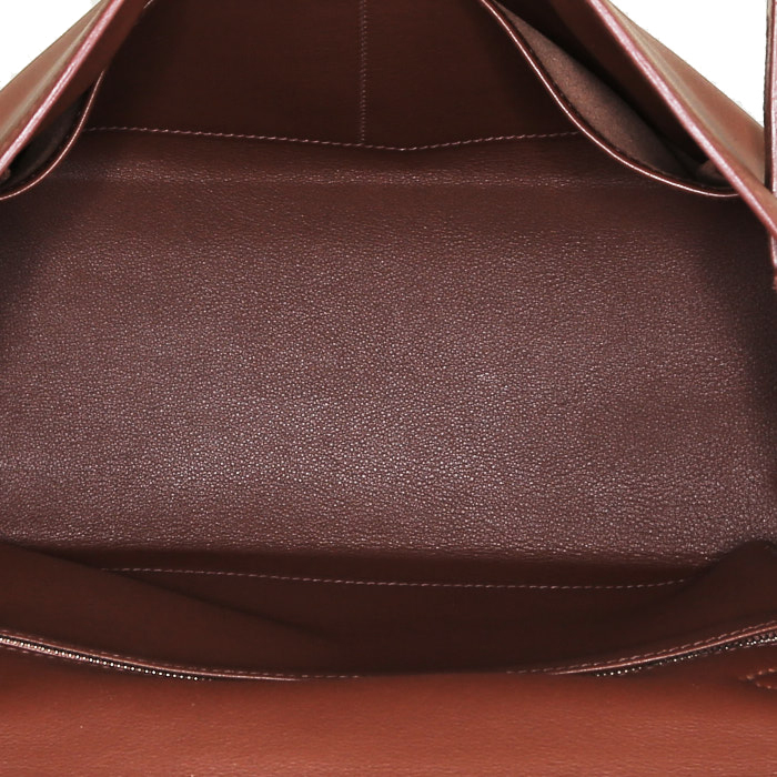 Borsa Hermès  Kelly 28 cm in pelle Gulliver nocciola - Detail D3