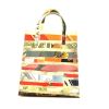 Hermès  Cas du Sac small model  handbag  in off-white synthetic fabric  and multicolor silk - 360 thumbnail