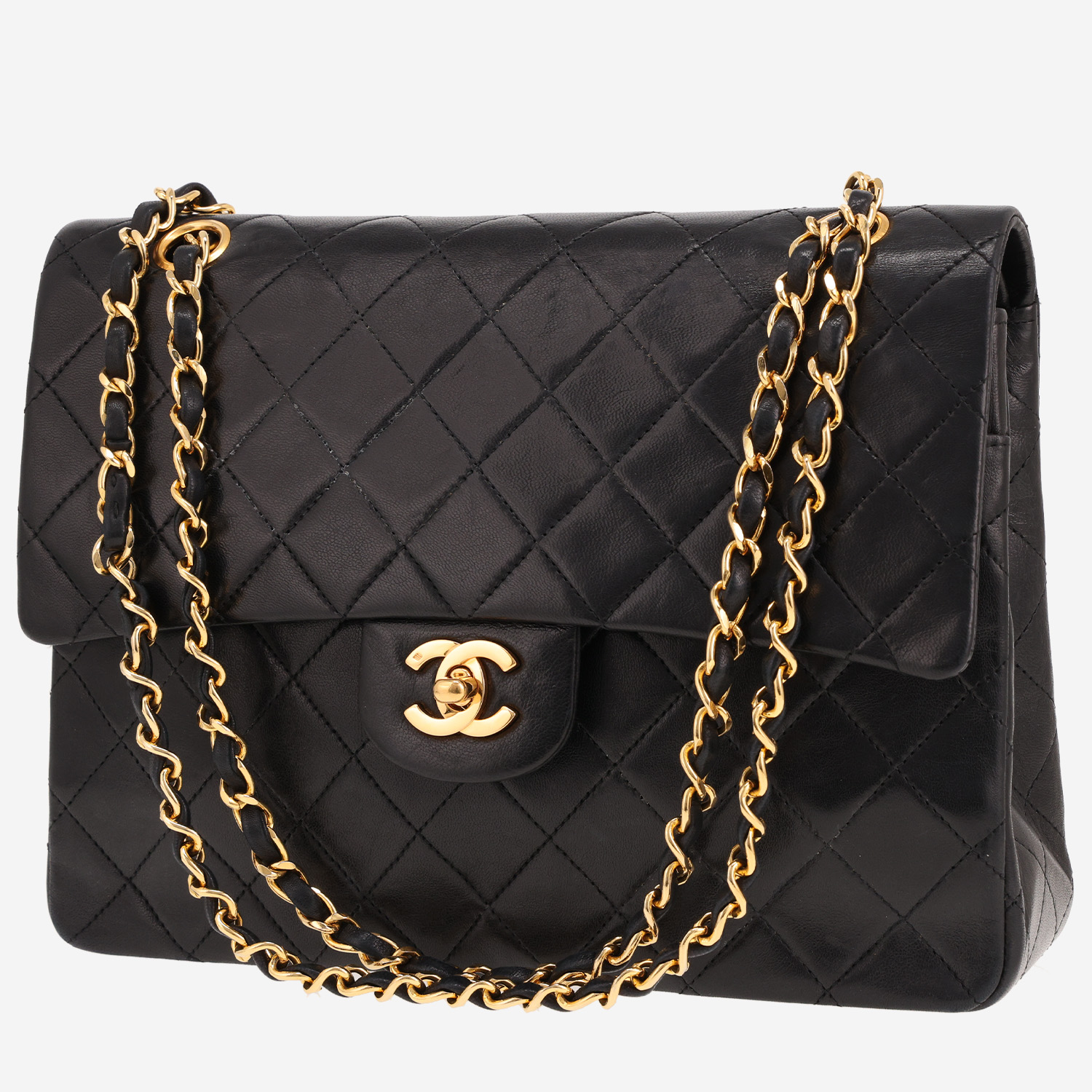 Chanel Timeless handbag in black quilted leather