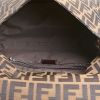 Fendi  Zucca handbag  in brown and black bicolor  monogram canvas  and brown leather - Detail D2 thumbnail