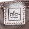 Fendi  Zucca handbag  in brown and black bicolor  monogram canvas  and brown leather - Detail D3 thumbnail