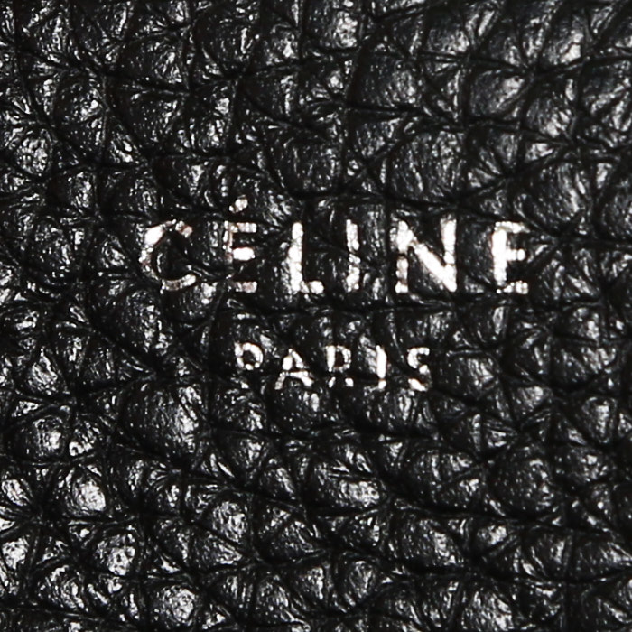 Celine Big Bag handbag in black leather - Detail D4