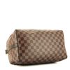 Louis Vuitton  Speedy 30 handbag  in ebene damier canvas  and brown leather - Detail D5 thumbnail