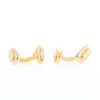 Hermès  pair of cufflinks in yellow gold and white gold - 360 thumbnail