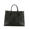 Louis Vuitton  Onthego medium model  shopping bag  in black monogram leather - 360 thumbnail