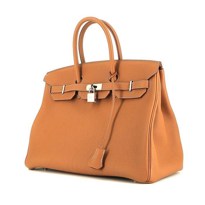 Hermès  Birkin 35 cm handbag  in gold togo leather - 00pp