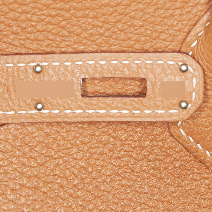 Borsa Hermès  Birkin 35 cm in pelle togo gold - Detail D4