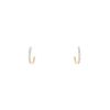 Messika Gatsby small model earrings in pink gold and diamonds - 00pp thumbnail