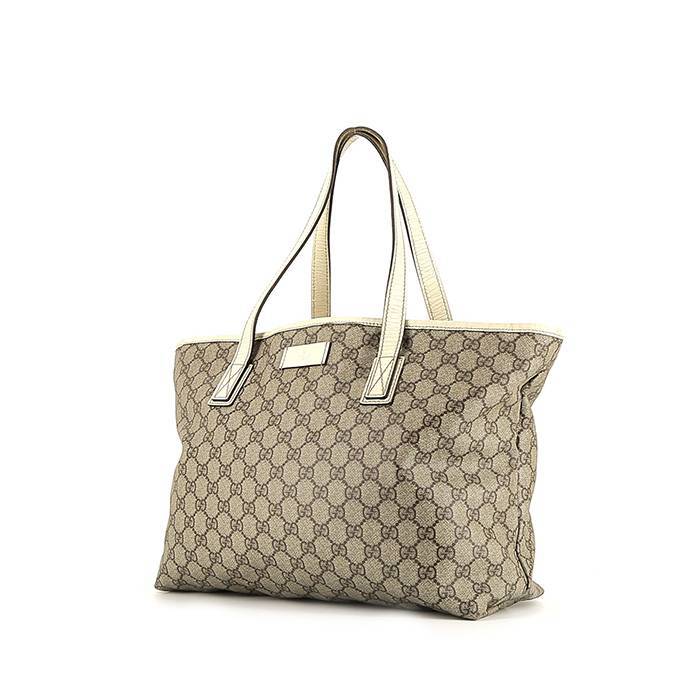 GUCCI GG Canvas Classic Ring Tote Shoulder Bag Beige-US