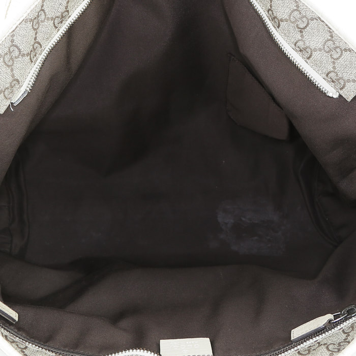 Bolso Cabás Gucci   en tejido "Suprême GG" beige - Detail D2