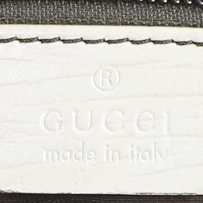 Shopping bag Gucci   in tela "Suprême GG" beige - Detail D3