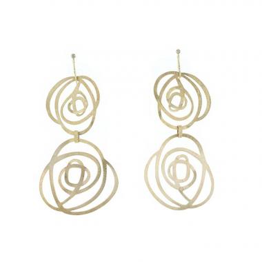 Pendientes H. Stern Grupo di Corpo de oro amarillo y diamantes