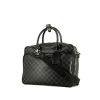 Porta-documentos Louis Vuitton   en lona a cuadros y cuero negro - 00pp thumbnail