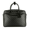 Louis Vuitton   briefcase  damier graphite canvas  and black leather - 360 thumbnail