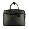 Porte-documents Louis Vuitton   en toile damier graphite et cuir noir - 360 thumbnail