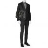 Louis Vuitton   briefcase  damier graphite canvas  and black leather - Detail D1 thumbnail