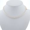 Mikimoto  necklace in yellow gold and cultured pearls - 360 thumbnail