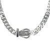 Hermès Boucle Sellier necklace in silver - 00pp thumbnail