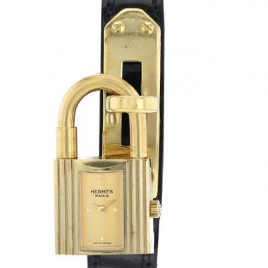 Orologio Hermès Montre Kelly in oro placcato Circa 1990