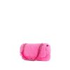 Sac à main Chanel  Timeless Classic en tissu-éponge rose - 00pp thumbnail