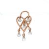 Poiray small model pendant in pink gold and quartz - 360 thumbnail