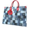 Louis Vuitton  Onthego shopping bag  in blue jean damier canvas - 00pp thumbnail