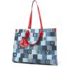 Louis Vuitton  Onthego shopping bag  in blue jean damier canvas - Detail D8 thumbnail