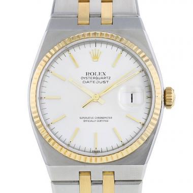 Montre Rolex Oysterquartz Datejust en acier et or jaune 14k Ref: Rolex - 17013  Vers 1976