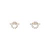 Paire de boucles d'oreilles Hermès Finesse en or rose et diamants - 00pp thumbnail