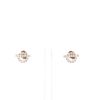 Paire de boucles d'oreilles Hermès Finesse en or rose et diamants - 360 thumbnail