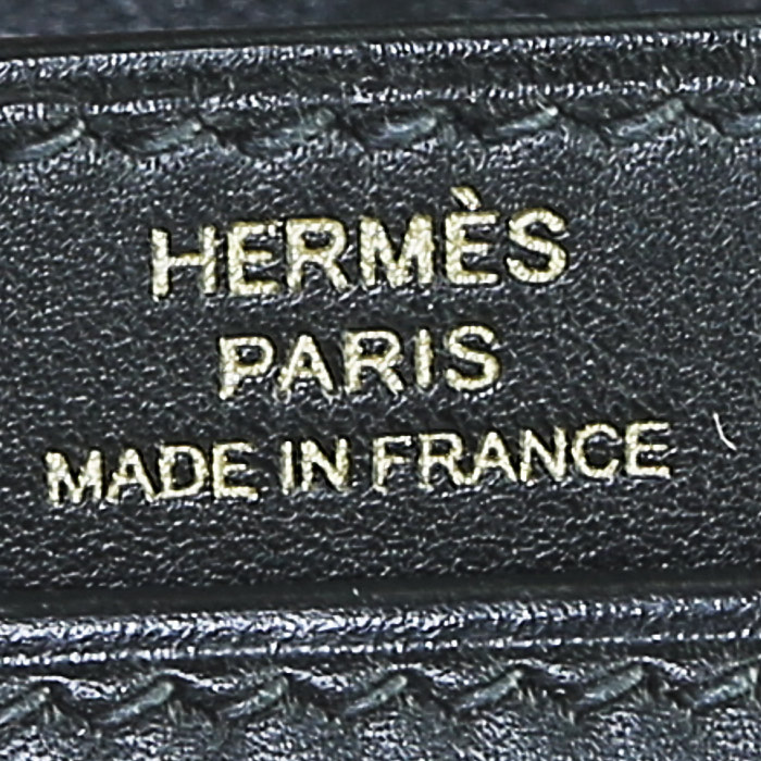 Hermès Verrou shoulder bag in black leather - Detail D3
