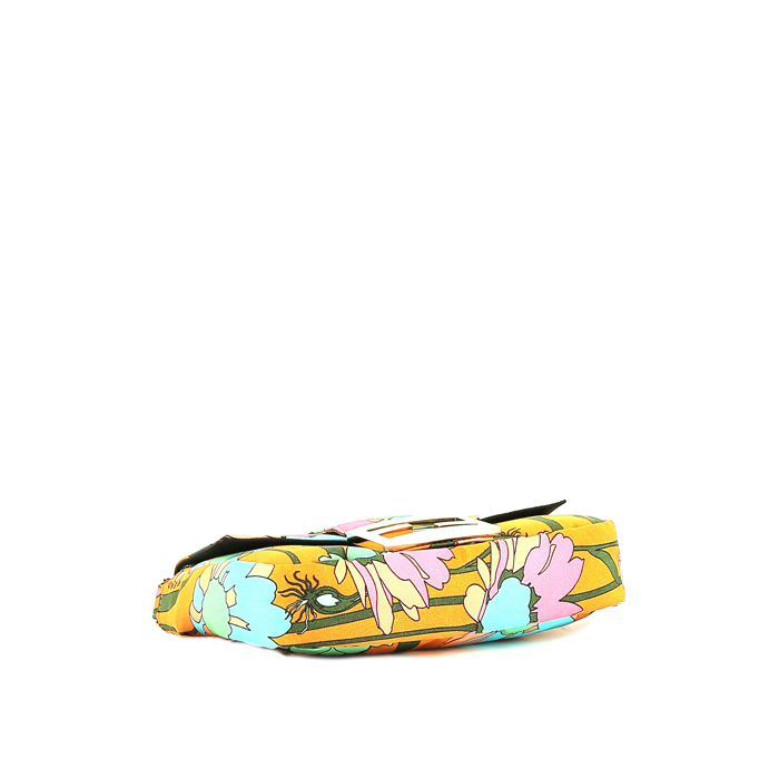 Bolso de mano Fendi  Baguette en lona multicolor - Detail D5