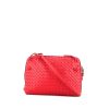 Bottega Veneta  Nodini shoulder bag  in red leather - 360 thumbnail