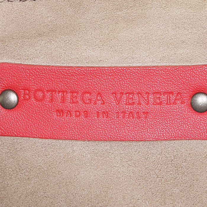 Borsa a tracolla Bottega Veneta  Nodini in pelle rossa - Detail D3