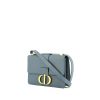 Bolso bandolera Dior  30 Montaigne en cuero granulado azul - 00pp thumbnail