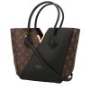 Louis Vuitton  Kimono handbag  in brown monogram canvas  and black leather - 00pp thumbnail