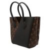 Louis Vuitton  Kimono handbag  in brown monogram canvas  and black leather - Detail D5 thumbnail
