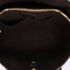Bolso de mano Louis Vuitton  Kimono en lona Monogram marrón y cuero negro - Detail D8 thumbnail