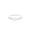 Cartier 1895 solitaire ring in platinium and diamonds - 360 thumbnail
