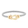 Fred Force 10 large model bracelet in pink gold and stainless steel - 00pp thumbnail