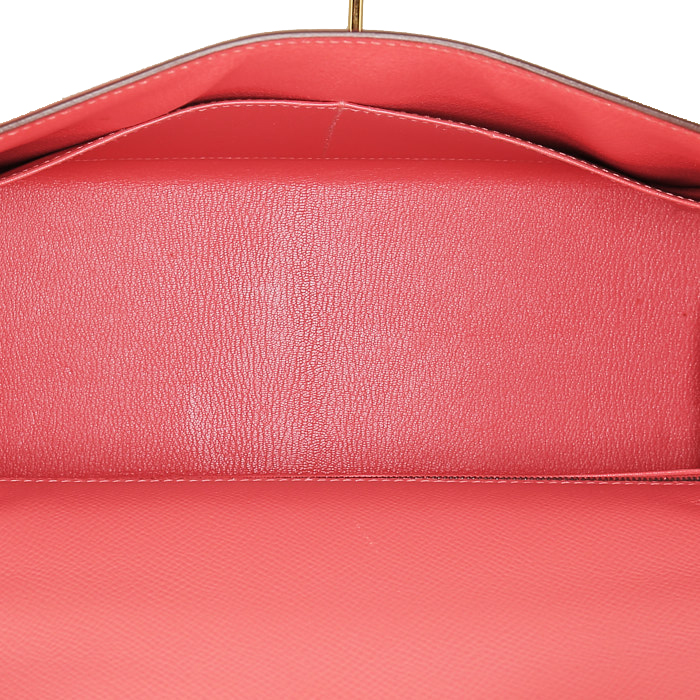 Sac à main Hermès  Kelly 32 cm en cuir epsom rose Jaipur - Detail D3