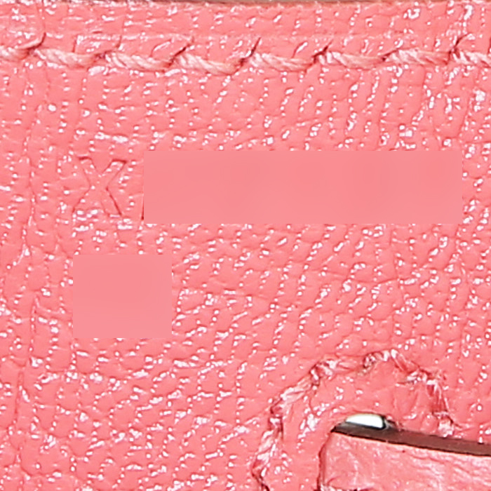 Hermès  Kelly 32 cm handbag  in pink Jaipur epsom leather - Detail D5