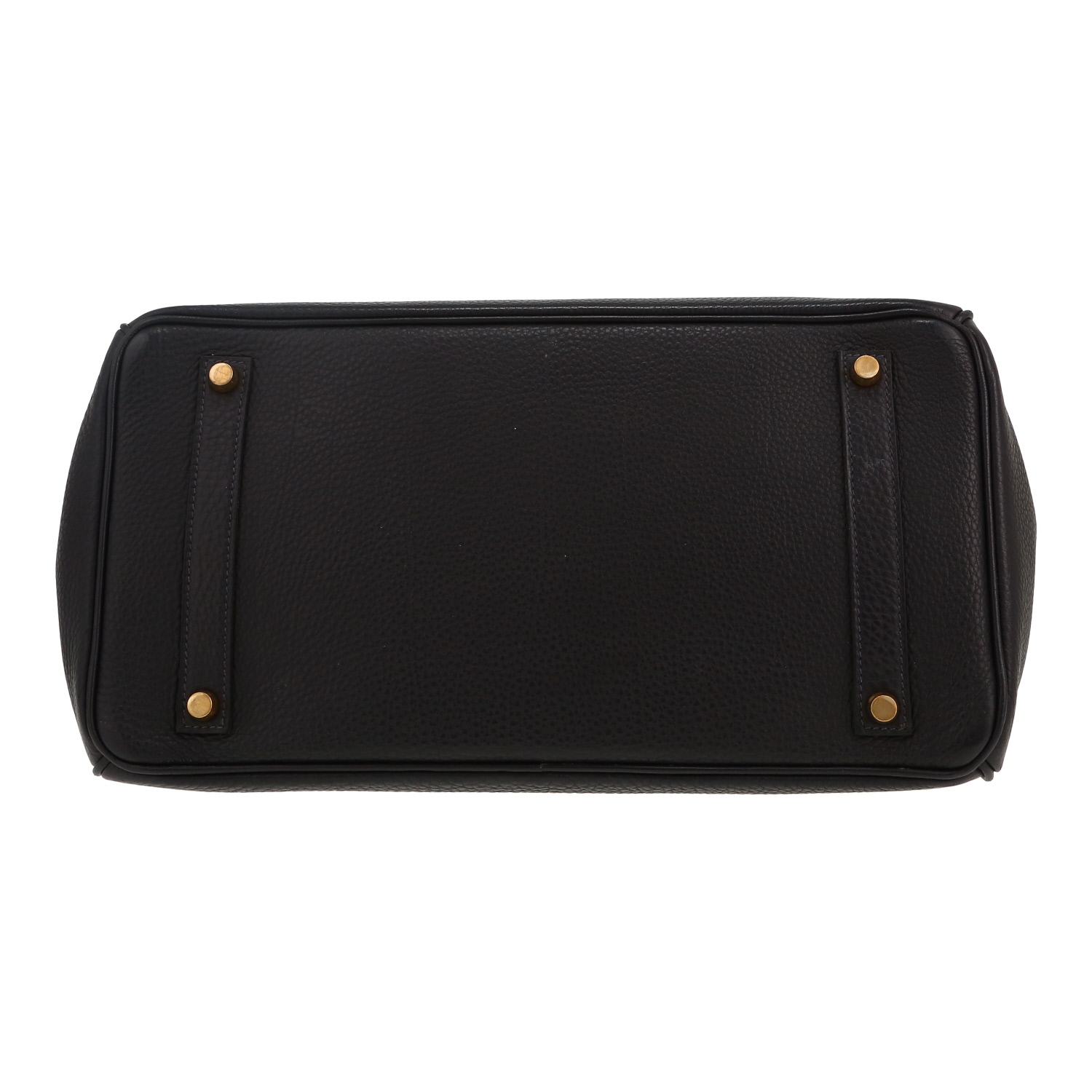 Hermès  Birkin 35 cm handbag  in navy blue togo leather - Detail D1