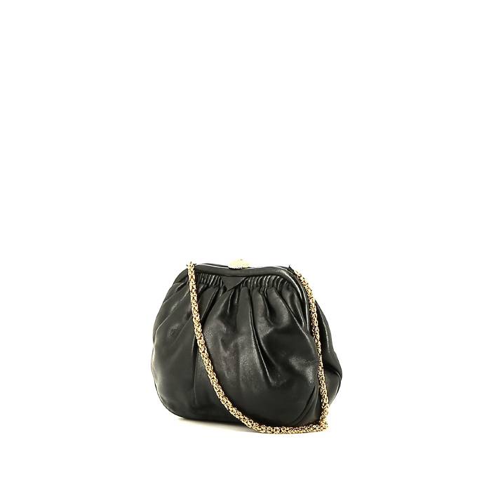 Chanel  Vintage shoulder bag  in black leather - 00pp