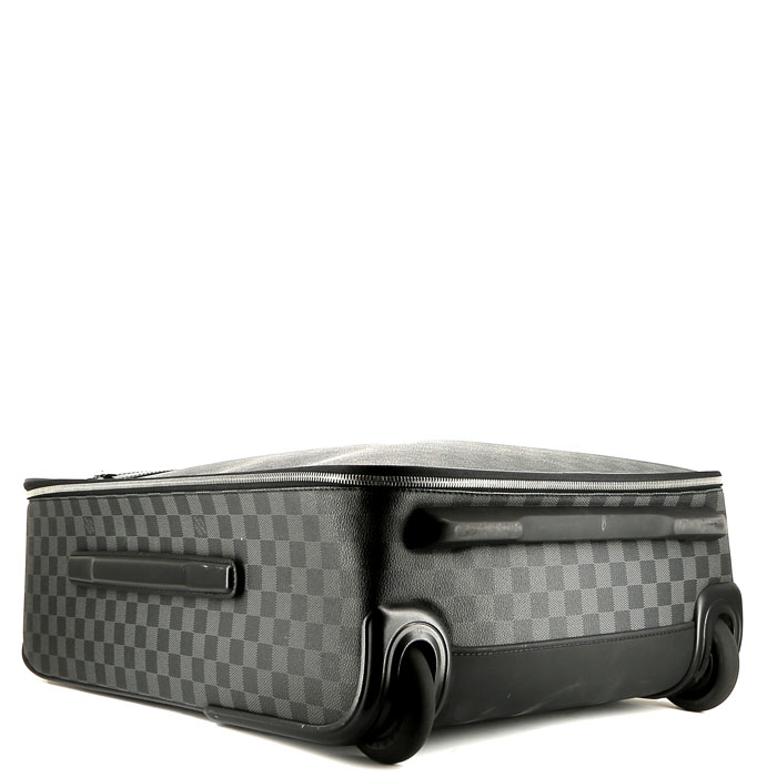 Valise Louis Vuitton  Pegase en toile damier graphite - Detail D4