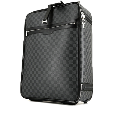 Louis Vuitton Black Taiga Leather Pegase 45 Suitcase Travel Roller Bag  Auction