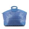 Goyard  Béluga handbag  in blue Goyard canvas  and blue leather - 360 thumbnail