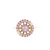 Boucheron Ma Jolie ring in pink gold, diamonds and sapphires - 360 thumbnail