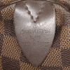 Borsa da viaggio Louis Vuitton  Keepall 50 in tela a scacchi ebana e pelle marrone - Detail D3 thumbnail
